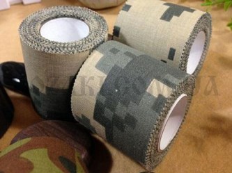 Маскировочная лента 5 х 450 см клейкая Digital Camo (покрытие хлопок)